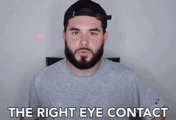 Musical Artist Nate Gawd Right Eye Contact GIF