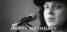Musician Jack White Wink Singing Happy Birthday GIF