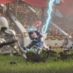 Musketeer Electrocuted By Electro Wizard GIF