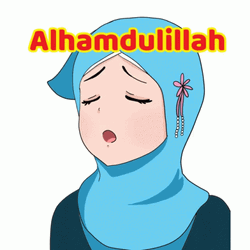 Muslim Girl Sighing