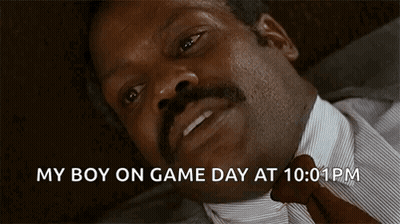 Mustache Man My Boy Game Day 10:01 PM GIF