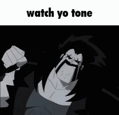 Mustached Cartoon Holding Microphone Watch Yo Tone GIF