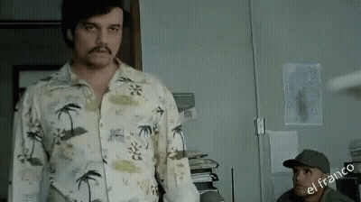 Mustached Man In Hawaiian Shirt With Another Man GIF