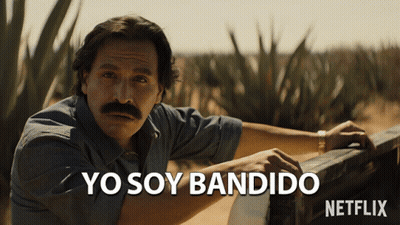 Mustached Man Leaning On Railing Yo Soy Bandido GIF
