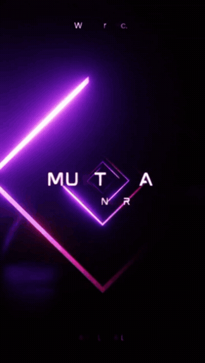 Mustafa Sahinler Poster Glowing Triangle GIF
