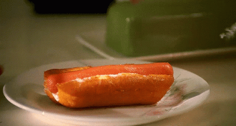 Mustard Sauce Weiner GIF