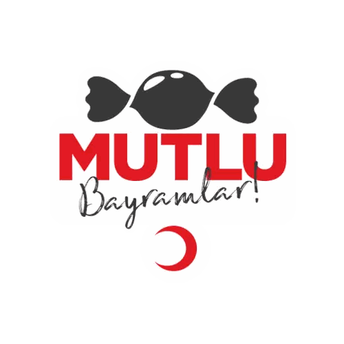 Mutlu Bayramlar Greeting Card Sticker