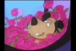Muttley Grinning And Sneezing Rose Garden GIF