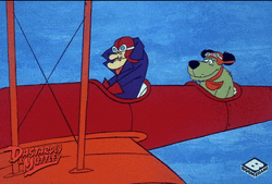 Muttley Riding Plane With Boss Dick GIF
