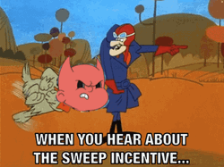 Muttley Speedy Run Sweep Incentive GIF