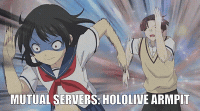Mutual Servers Hololive Armpit Is Written On A Cartoon GIF