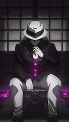 Muzan Kibutsuji Demon Slayer Purple Eyes GIF
