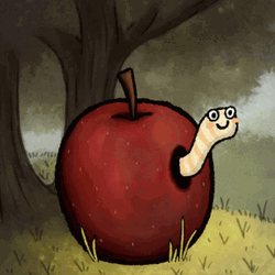 My Apple Worm GIF