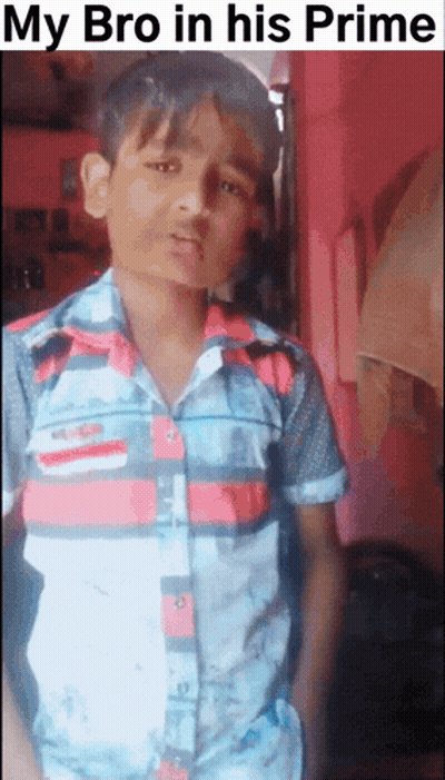 My Bro In His Prime Boy In Front Of Pink Wall GIF