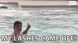 My Eyelashes Came Off While Swimming  GIF