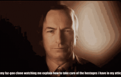 My Faz-Goo Clone Watching Me Explain How To Take Care Of Hostages GIF
