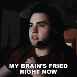 My Fried Brain Is Tired Right Now GIF