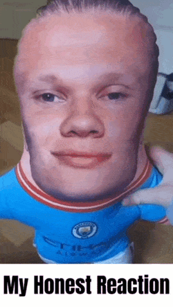 My Honest Reaction Haaland GIF