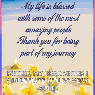 My Life Is Blessed With Some Of The Most Amazing People Thank You For Being Part Of My Journey . GIF