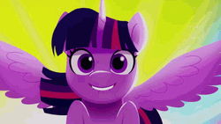 My Little Pony Happy Unicorns Wings Pose GIF