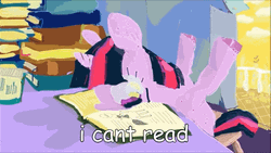 My Little Pony Twilight Sparkle Cant Read GIF
