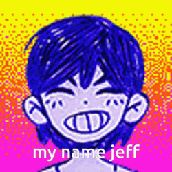 My Name Is Jeff Laughing Omori Anime GIF