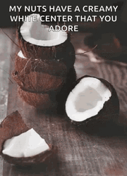 My Nuts Have A Creamy White Center GIF