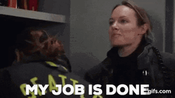 My Work Here Is Done Lady Officer GIF