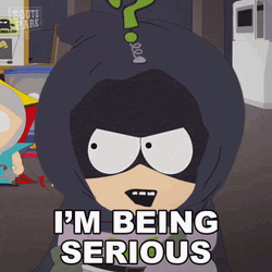 Mysterion Being Really Serious GIF