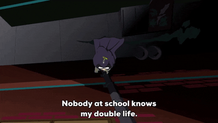 Mysterion Climbing Up The Building GIF