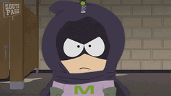 Mysterion Leaving Like A Flash GIF
