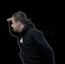 Mysterious Guy Looking Around GIF