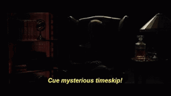 Mysterious Man Sitting In The Dark GIF
