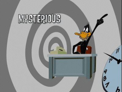 Mysterious Phenomena Of The Unexplained With A Duck Pointing At Something GIF