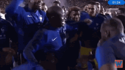 N'Golo Kante Win Cheers GIF