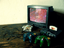 N64 Galaxy Screen GIF