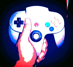 N64 Glowing Neon GIF