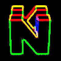 N64 Neon Logo GIF