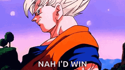 Nah I'd Win Thumbs Up Goku Meme GIF