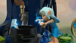 Naida Stirring Magic Pot Lego GIF