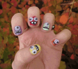 Nail Googly Eyes GIF