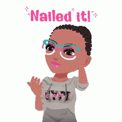Nailed It Black Girl Sticker GIF