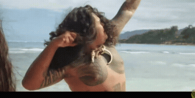 Naked Man On Beach Arms Outstretched GIF