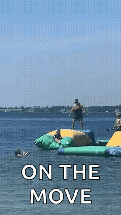 Naked Man Running With Muscles GIF
