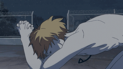 Naked Man With Hands On Head GIF
