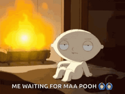 Naked Stewie Griffin Get Warm GIF