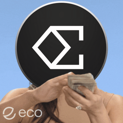 Naked Woman Holding Stack Of Money In Front Of Black Circle With C GIF