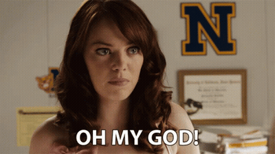 Naked Woman Saying Oh My God GIF