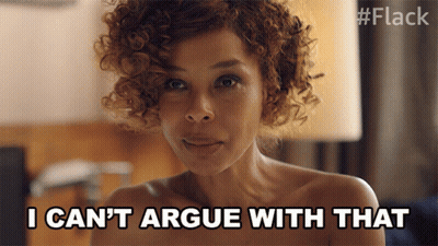 Naked Woman Says I Can't Argue With That GIF