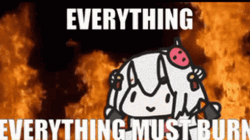 Nakiri Ayame Everything Must Burn It GIF